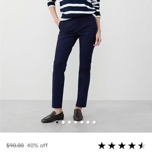Banana Republic High Rise Slim Ankle Pant in Navy